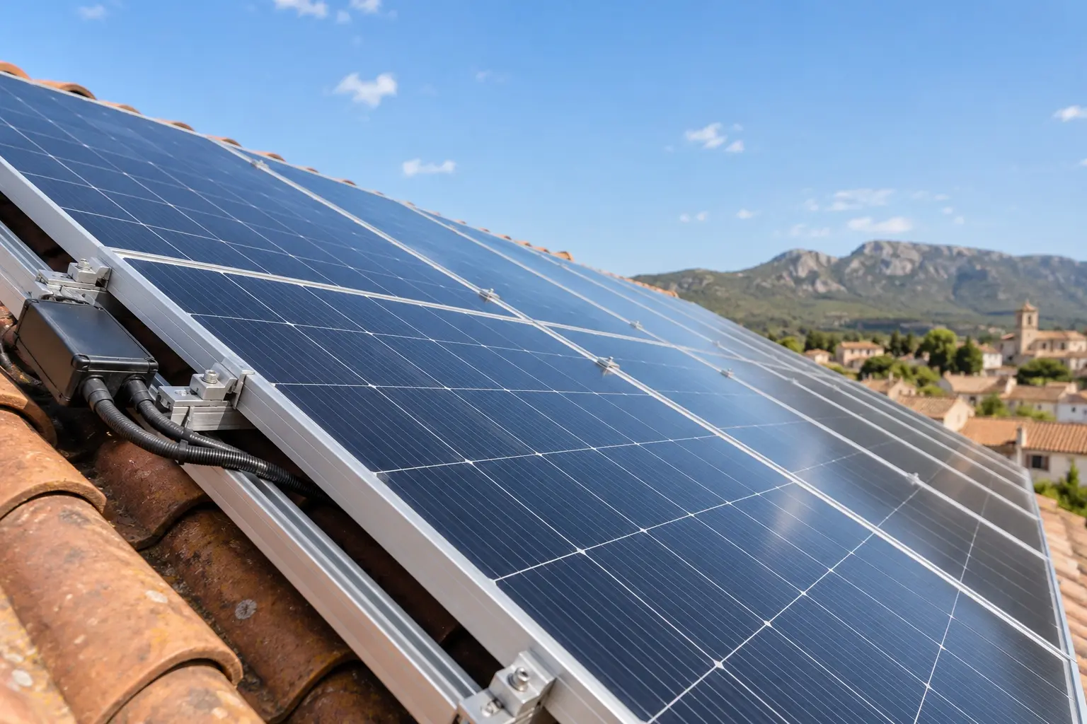 Imagen ilustrativa de montaje y mantenimiento de instalaciones solares fotovoltaicas